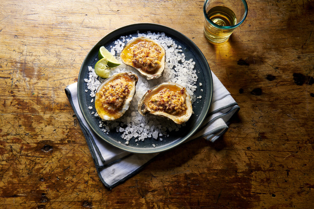 Baked Oysters with Chipotle Butter image