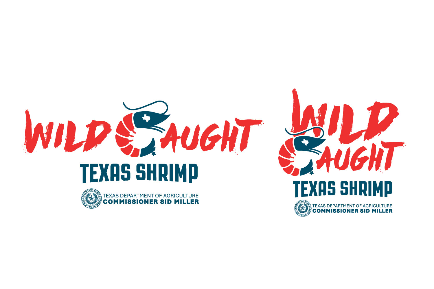 “WILD CAUGHT TEXAS SHRIMP” LOGOS – SQUARE/RECTANGLE