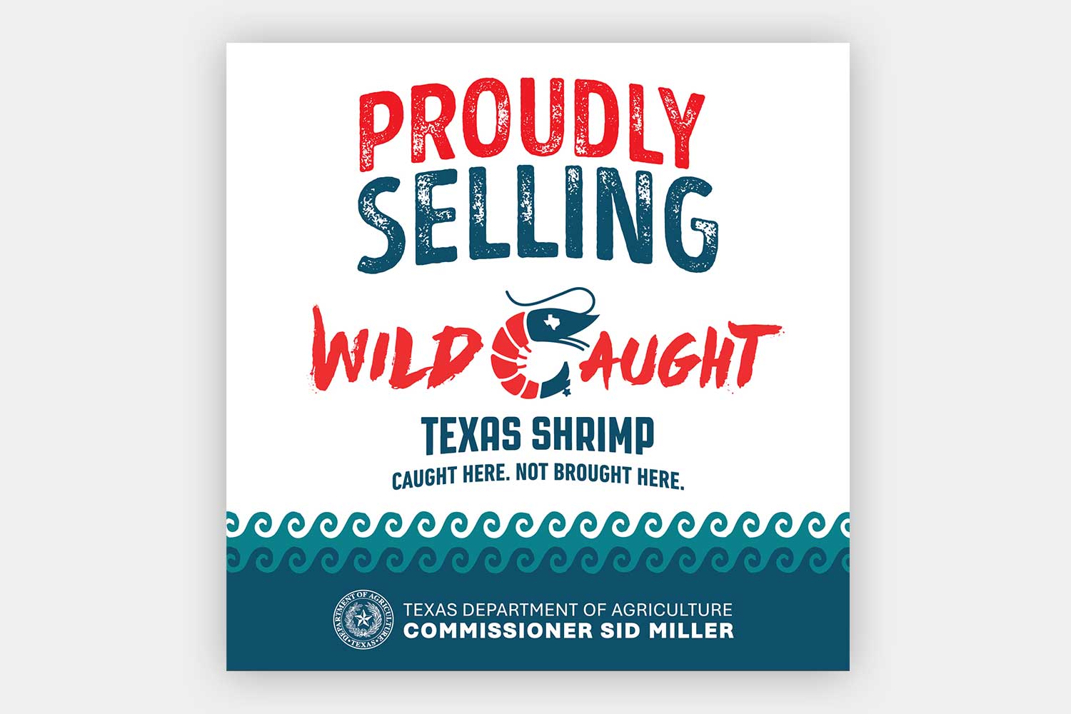 6” x 6” “Proudly Selling” Sticker